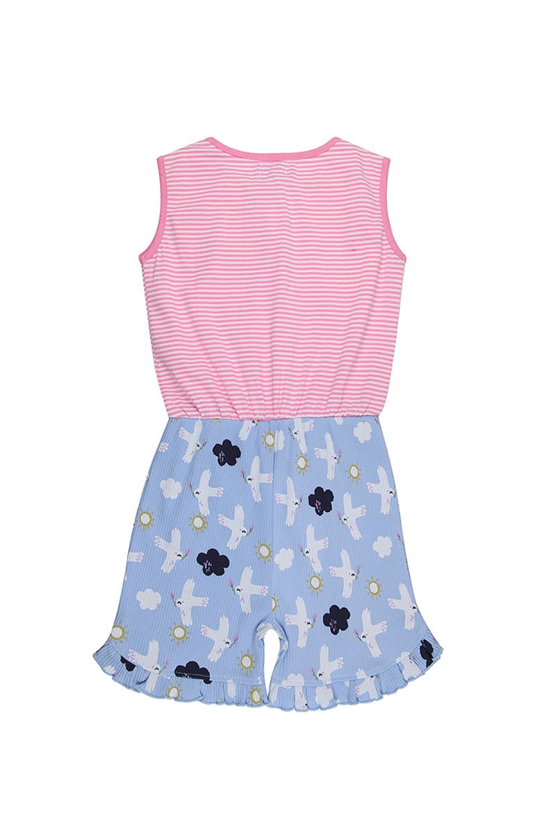 Lilly + Sid Organic Cotton Betty Bird Print Jumpsuit, Alternate, color, Multi