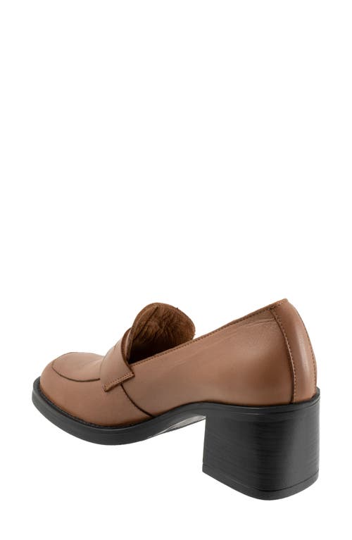 Bueno Ruth Penny Loafer Pump In Brown