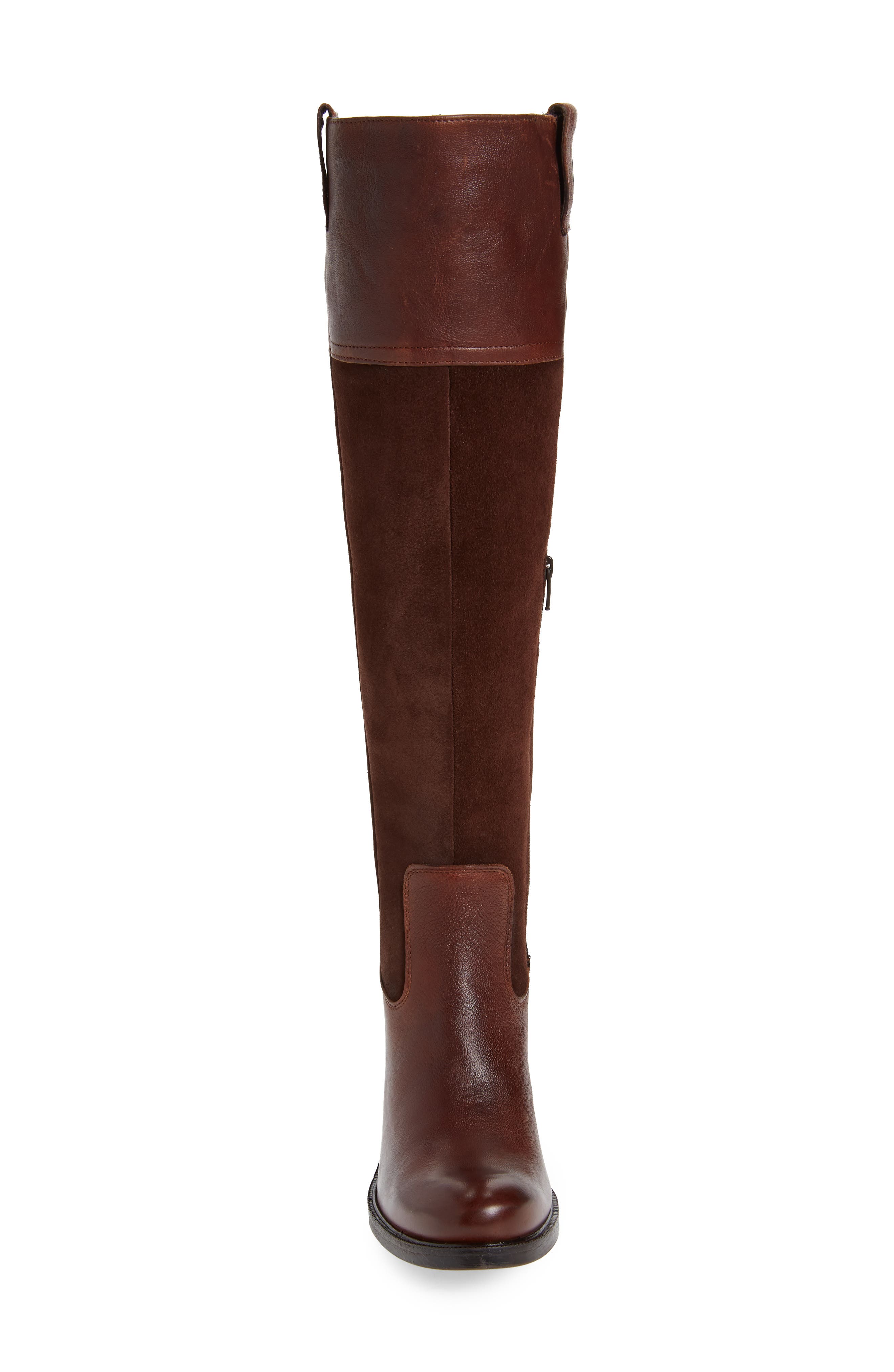 Billing Suede Over the Knee Boot, Alternate, color, LUGGAGE SUEDE