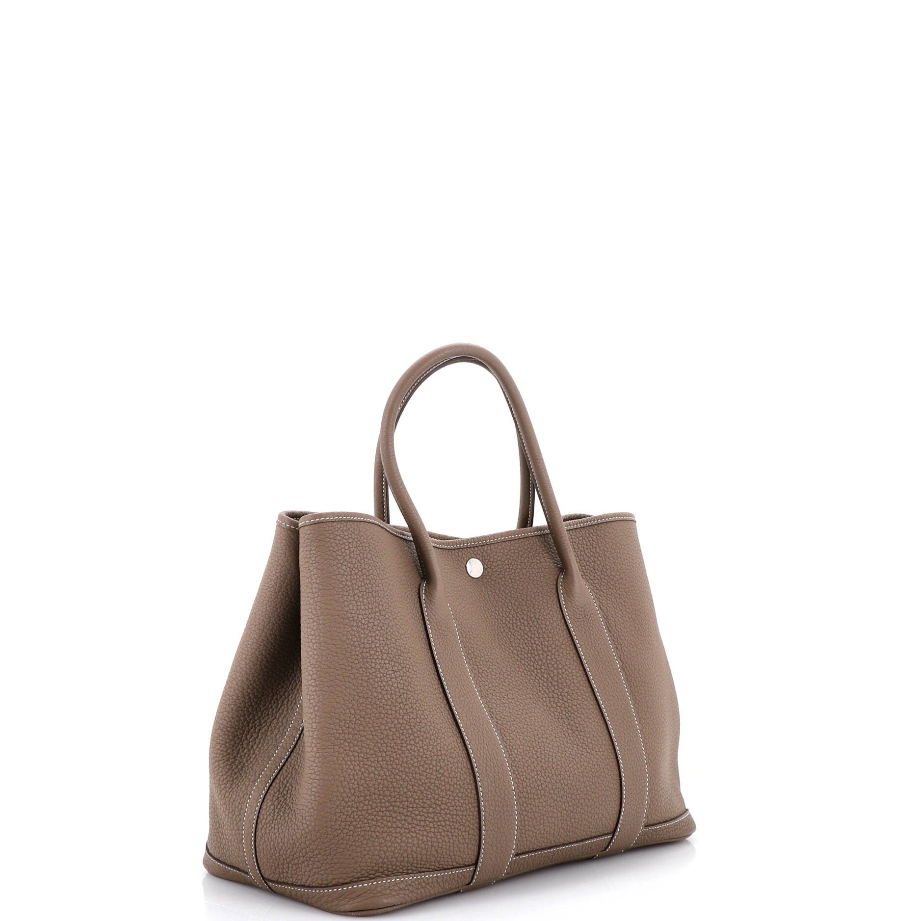 Pre-Owned Hermes Garden Party Tote Leather 36, Alternate, color, Etoupe