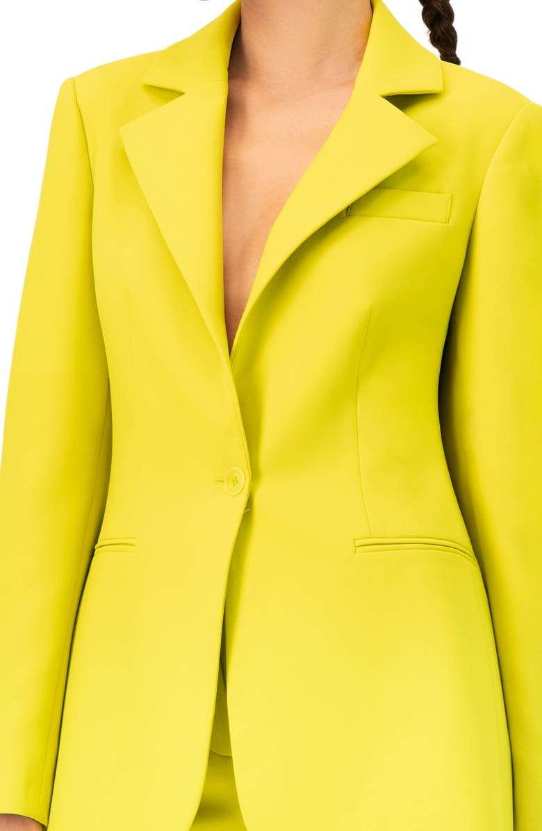IVONNE Single-Breasted Tailored  Blazer, Alternate, color, Green