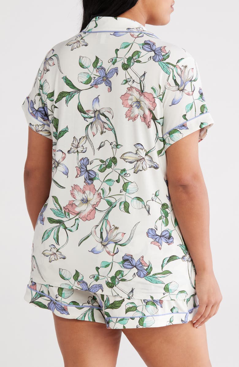 Nordstrom Moonlight Eco Short Pajamas, Alternate, color, Ivory Inked Botanical
