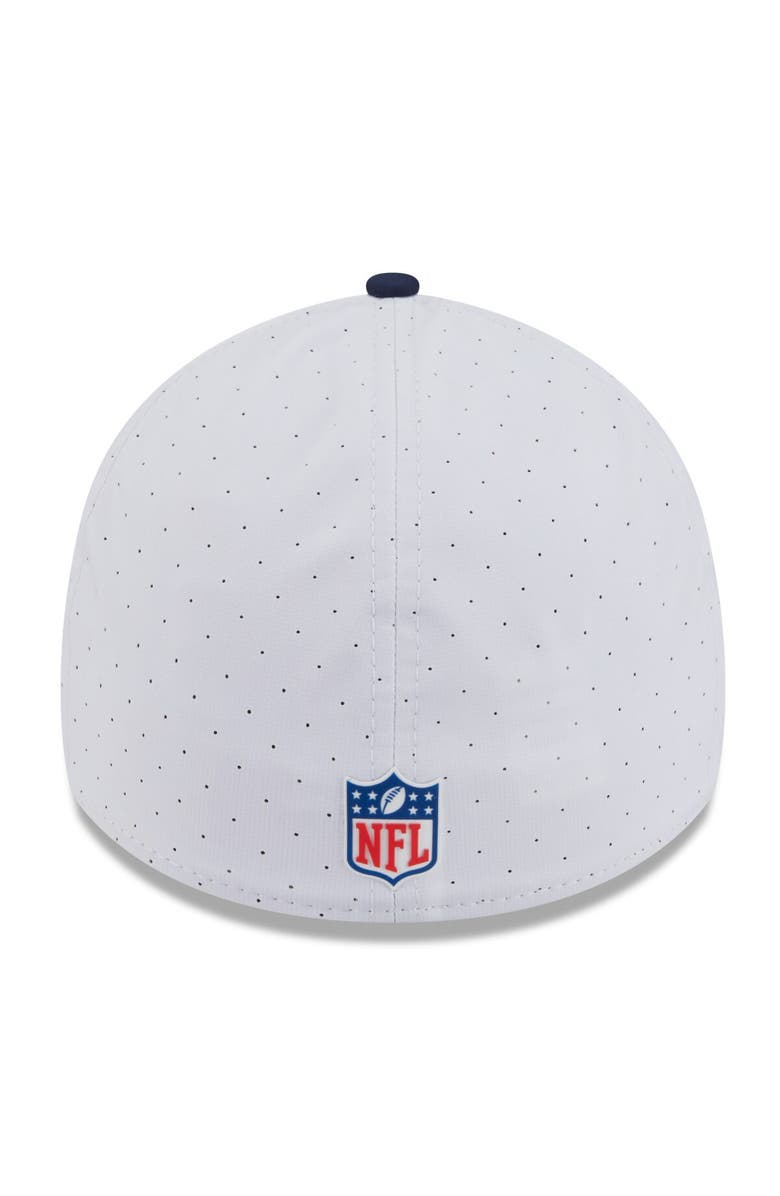 New Era Men's New Era White/Navy New England Patriots 2025 NFL Training Camp 39THIRTY Flex Hat, Alternate, color, White