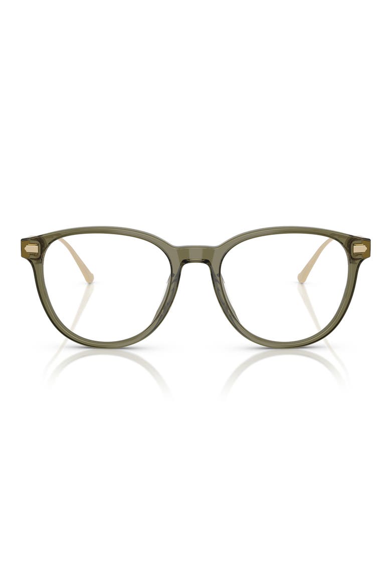 52mm Round Optical Glasses, Main, color, OLIVE