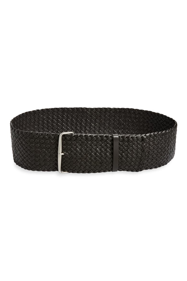 Sumo Intrecciato Belt, Main, color, 2008 ESPRESSO-SILVER
