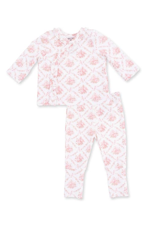 Rose Bow Lattice Take Me Home Top & Pants Set