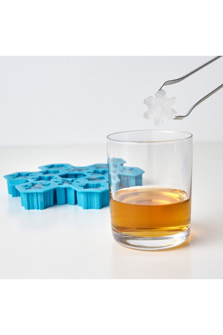Snowflake Silicone Ice Cube Tray, Alternate, color, Blue