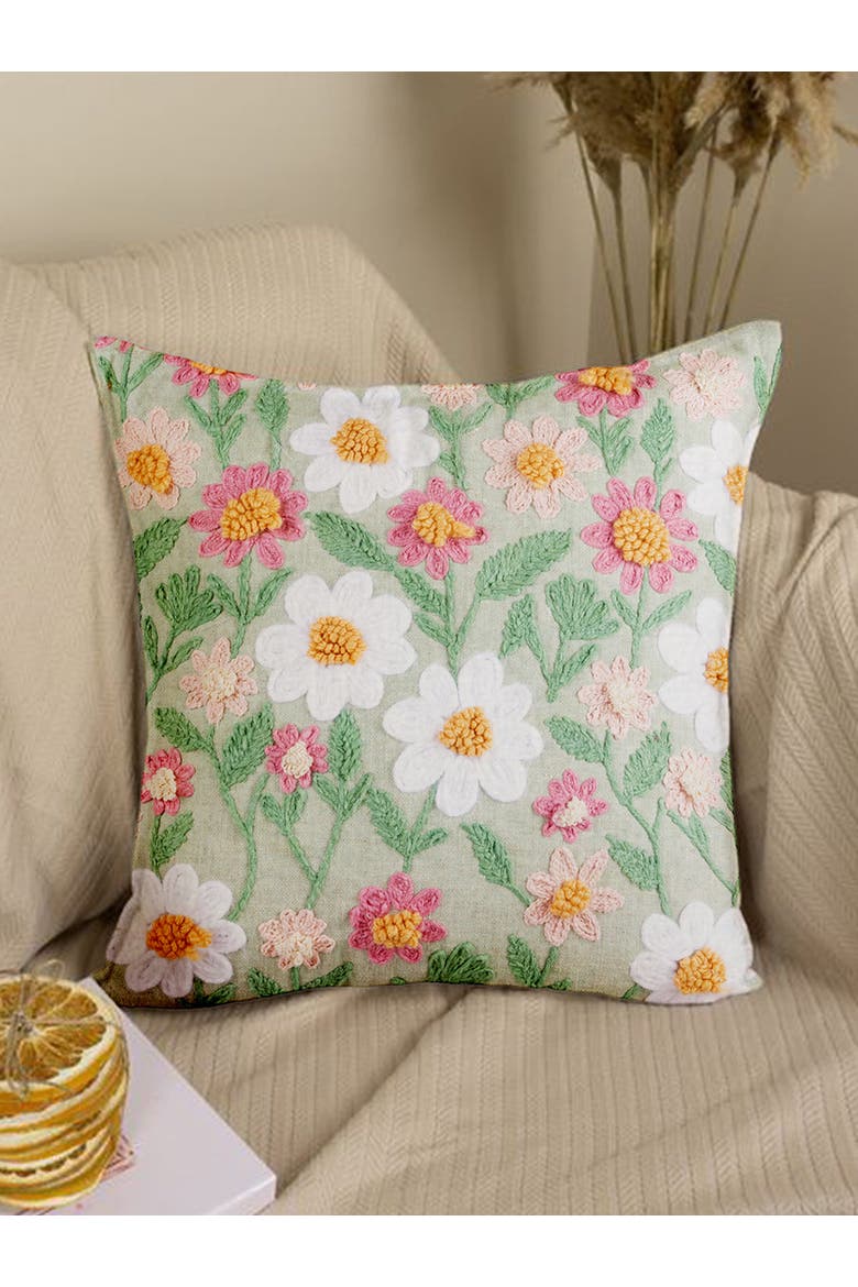 Varanasi Throw Pillow Cover, Alternate, color, Multicolored