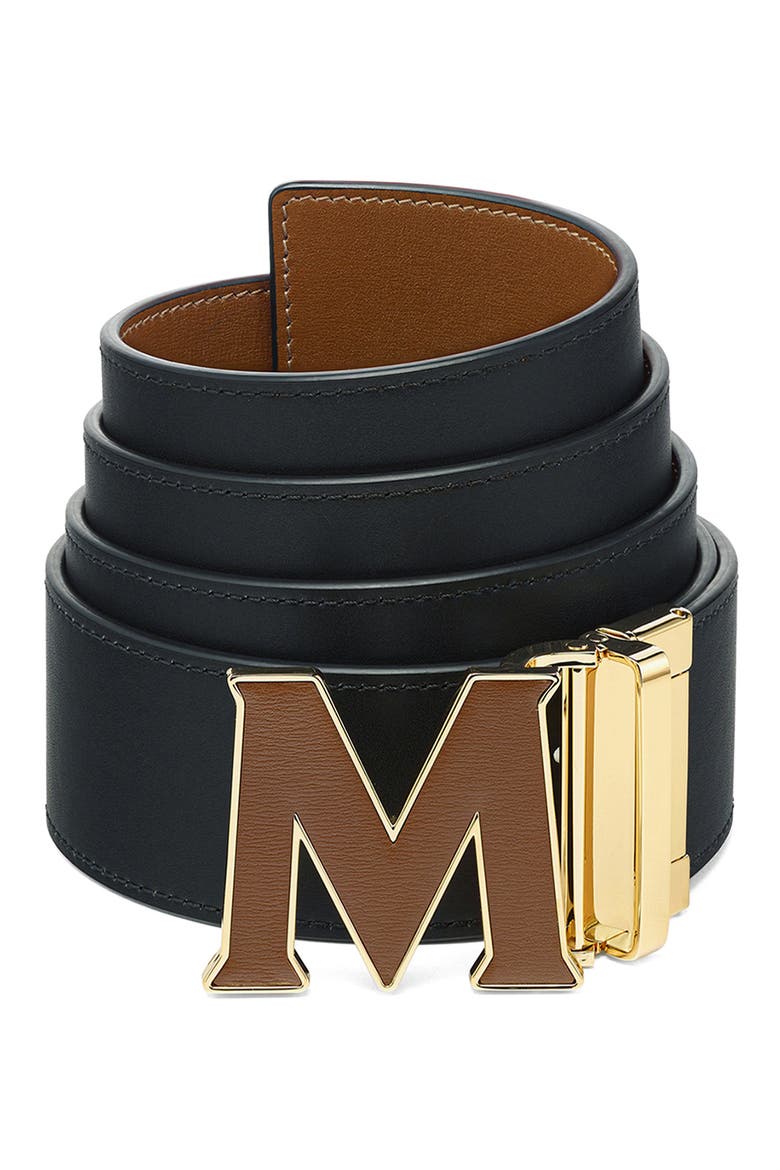 Claus Reversible Leather Belt, Alternate, color, TOFFEE