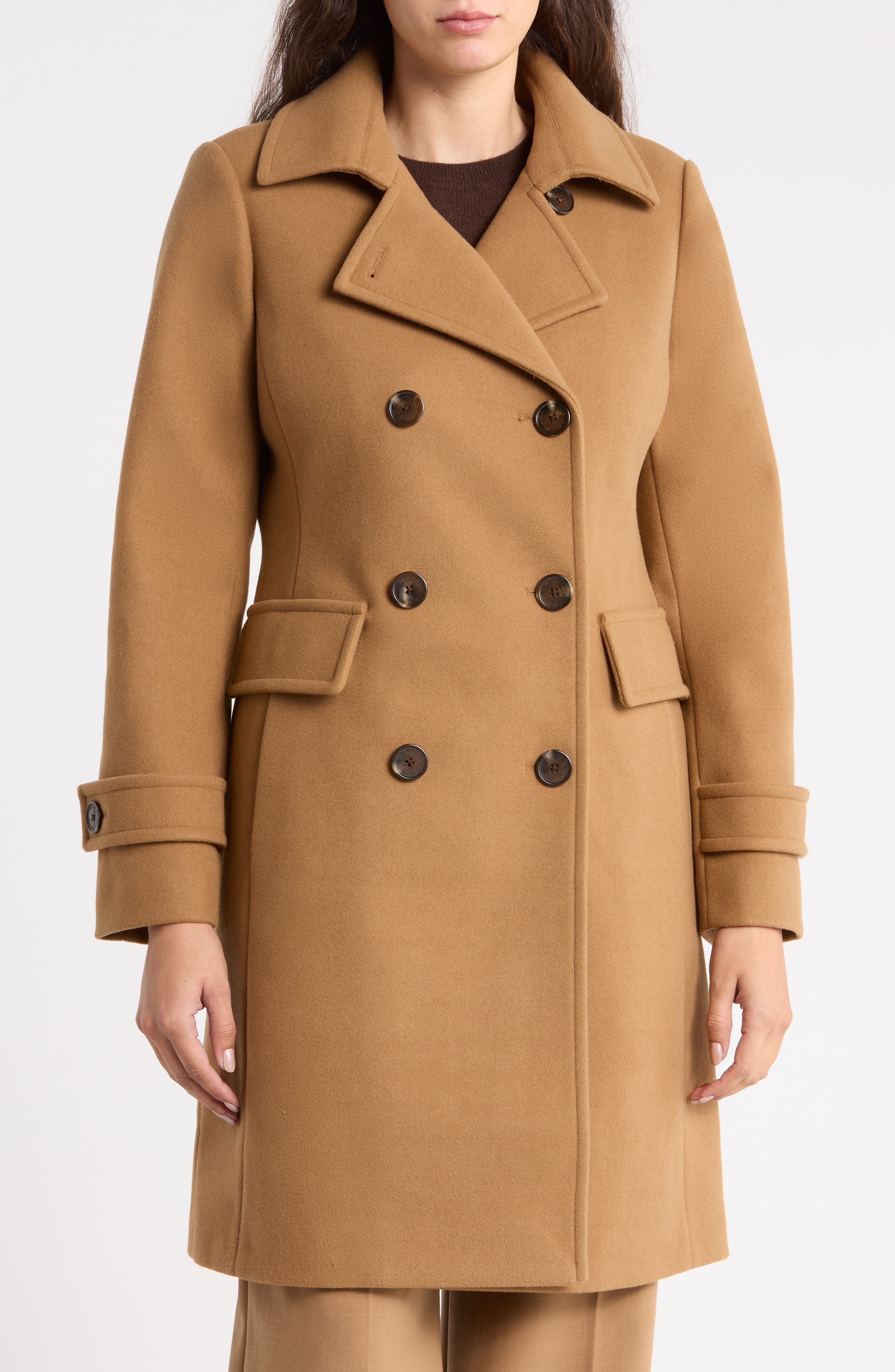 Double Breasted A-Line Walker Coat
