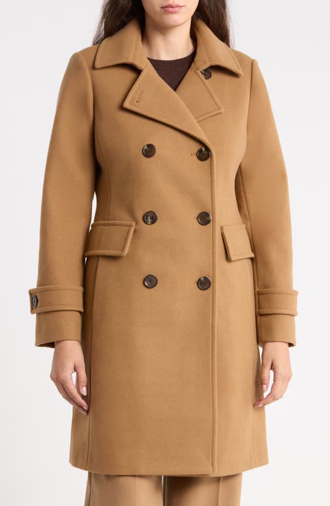 Double Breasted A-Line Walker Coat