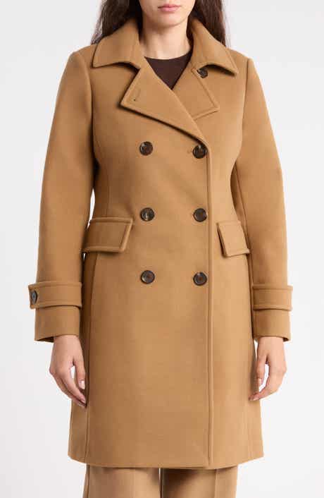 Double Breasted A-Line Walker Coat