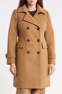 Michael Kors Double Breasted A-Line Walker Coat
