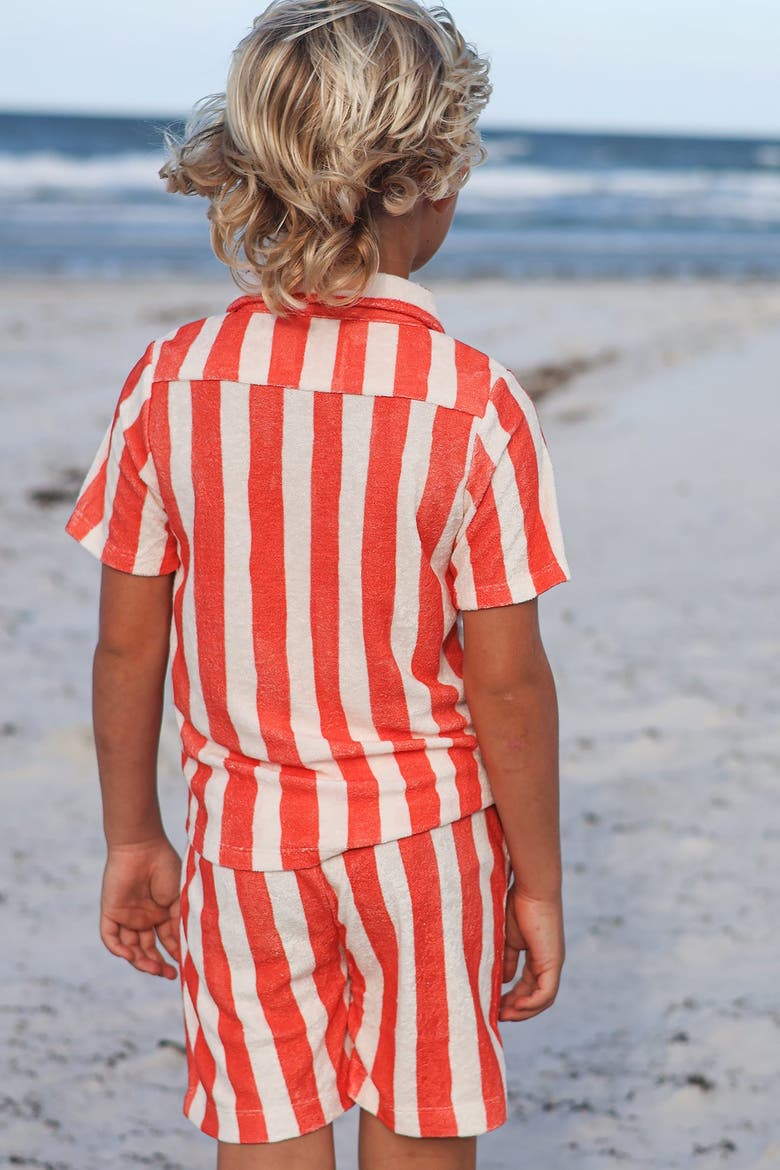 Jerry Short Sleeve Buttondown, Alternate, color, Red Stripe