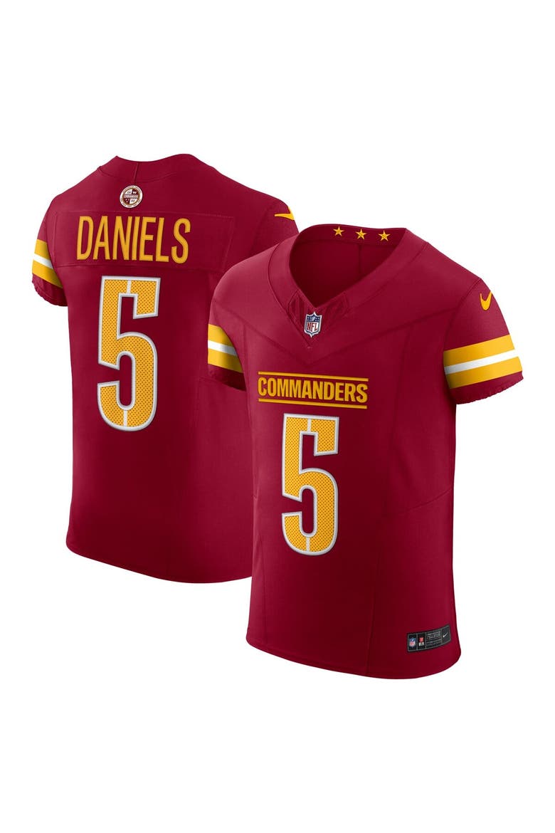 Men's Nike Jayden Daniels Burgundy Washington Commanders Team  Vapor F.U.S.E. Elite Jersey, Alternate, color, Burgundy