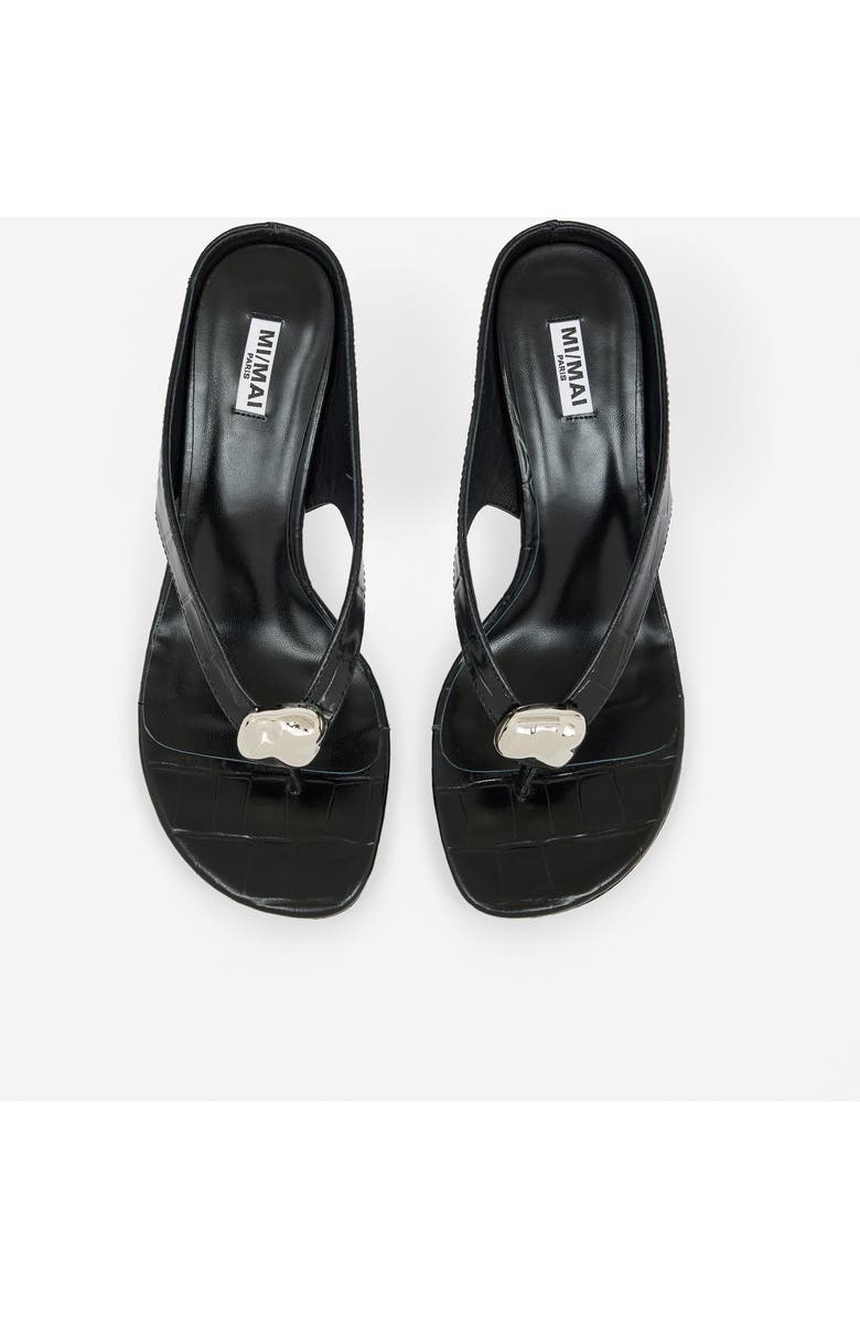 MI/MAI Cristo Jewel Croc High Sandals, Alternate, color, Black