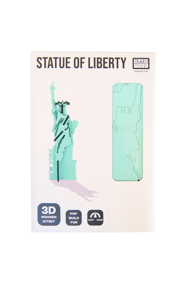 Little 
Wood Woodlet Statue of Liberty 3D Puzzle Kit, Ages 6+, Alternate, color, Multicolored