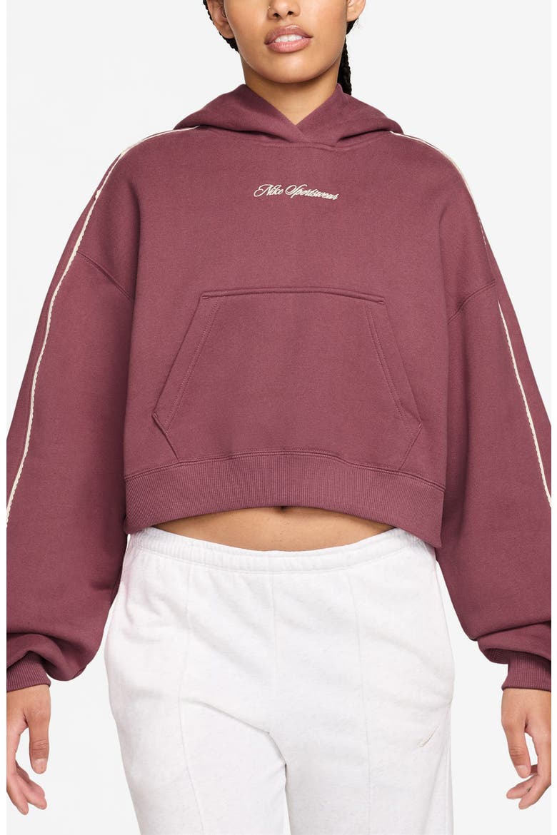 Sportswear Oversized Fleece Hoodie, Main, color, 654 PKSMOK/ PKSMOK