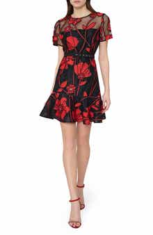 Milly Rosie Grand Fleur Embroidered Dress