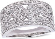 Julianna B. Created White Sapphire Filigree Ring