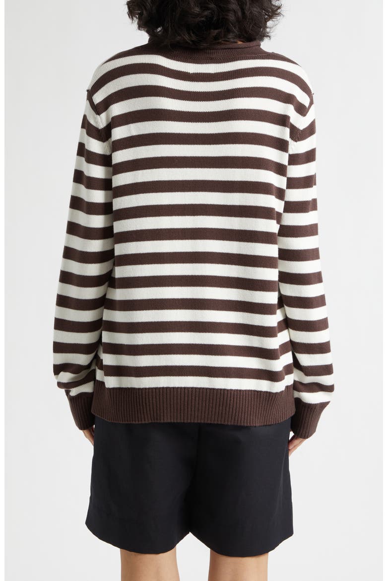 Lara Stripe Cotton Sweater, Alternate, color, STRIPE