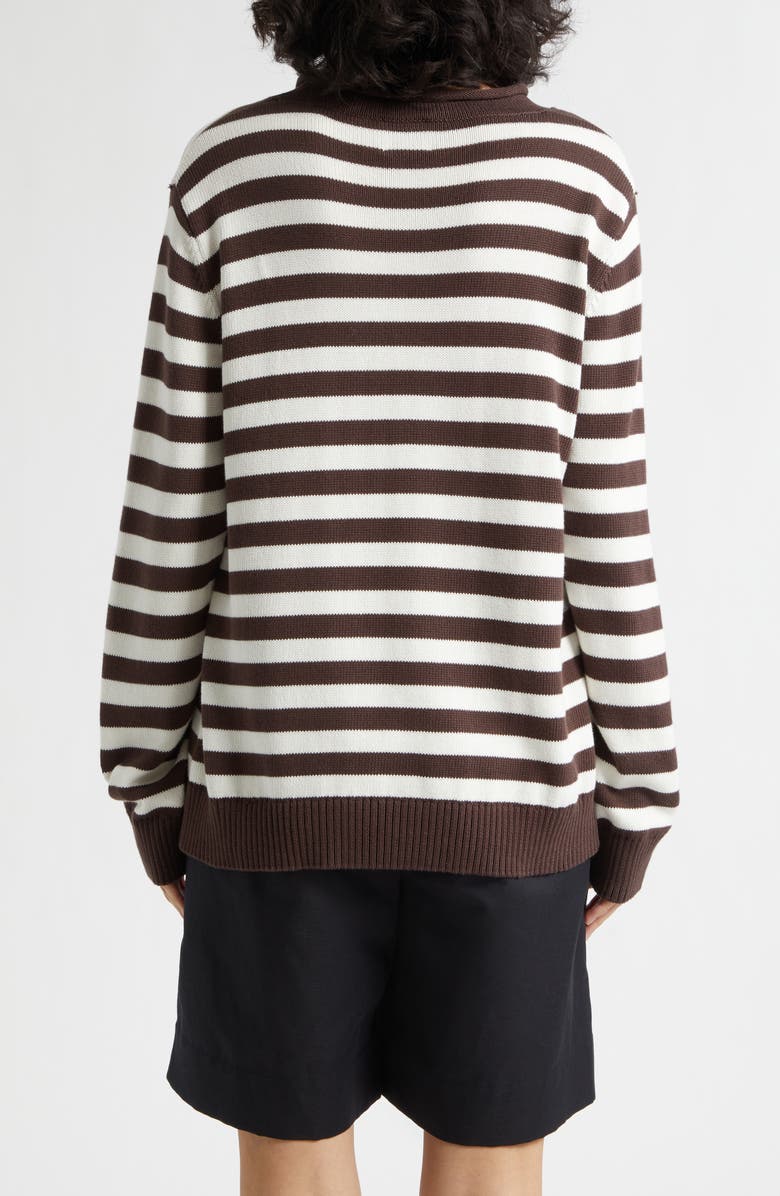 POSSE Lara Stripe Cotton Sweater, Alternate, color, Stripe