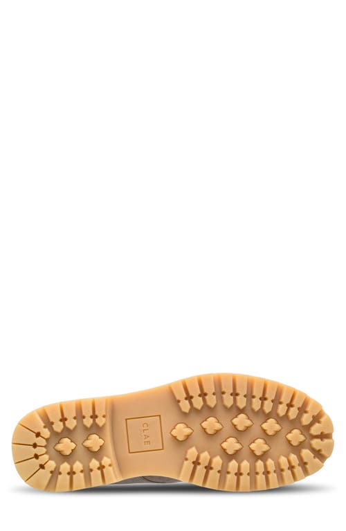 Clae Logan Lugged Plain Toe Derby In Cashmere Suede