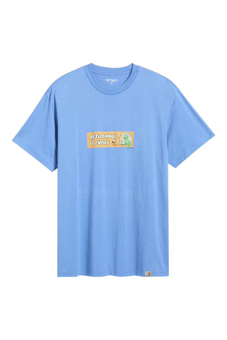 Raised By Ducks Organic Cotton Graphic T-Shirt, Main, color, CURACAO