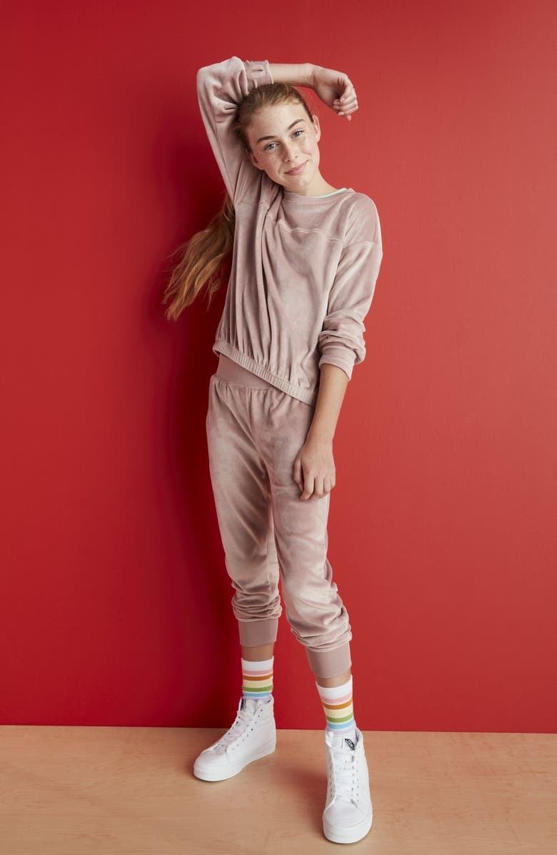 Zella Girl Kids' Cozy Active Pullover, Alternate, color, 