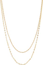 Argento Vivo Sterling Silver Mariner & Singapore Mixed Chain Layered Necklace