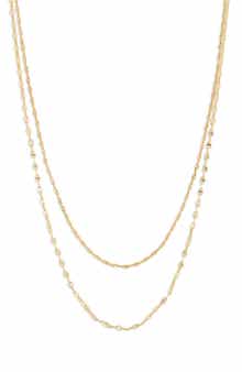 Argento Vivo Sterling Silver Mariner & Singapore Mixed Chain Layered Necklace