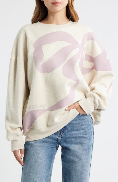 Loveshackfancy Palo Cotton Blend Sweatshirt In Pink