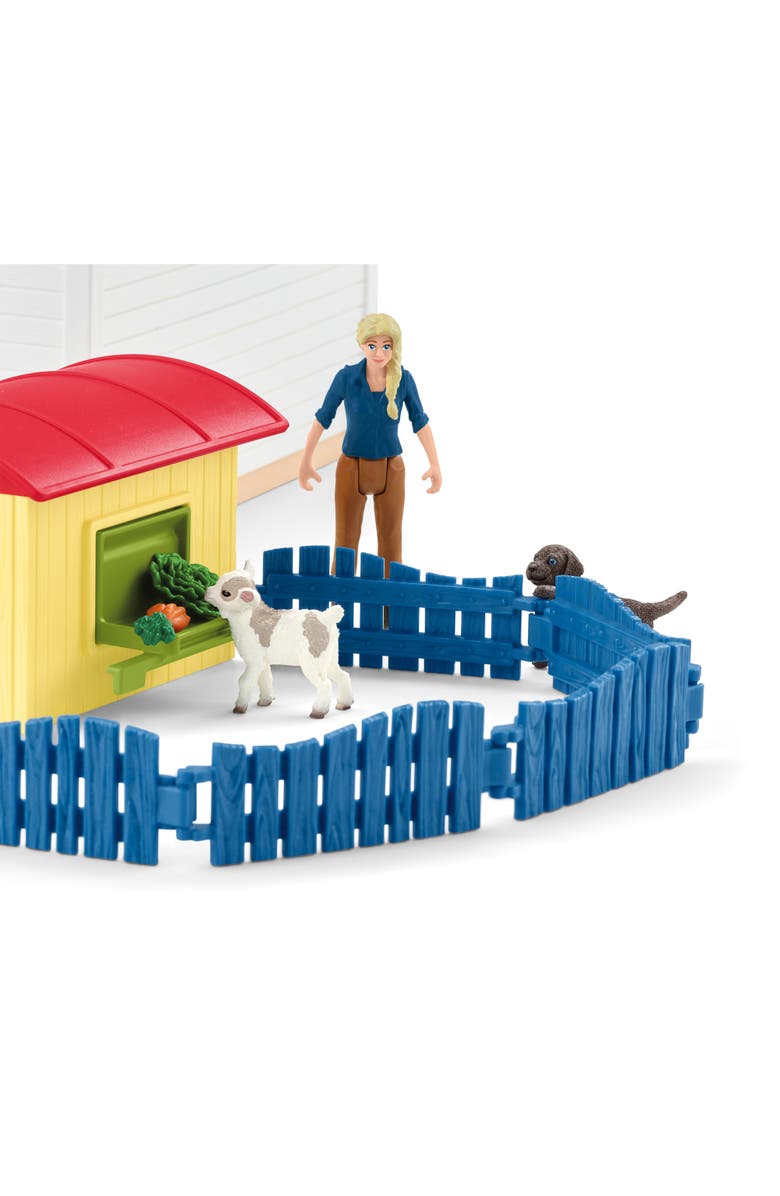 Schleich Farm World Pet Hotel, 54 Piece Animal Playset, Ages 3+, Alternate, color, Multicolored