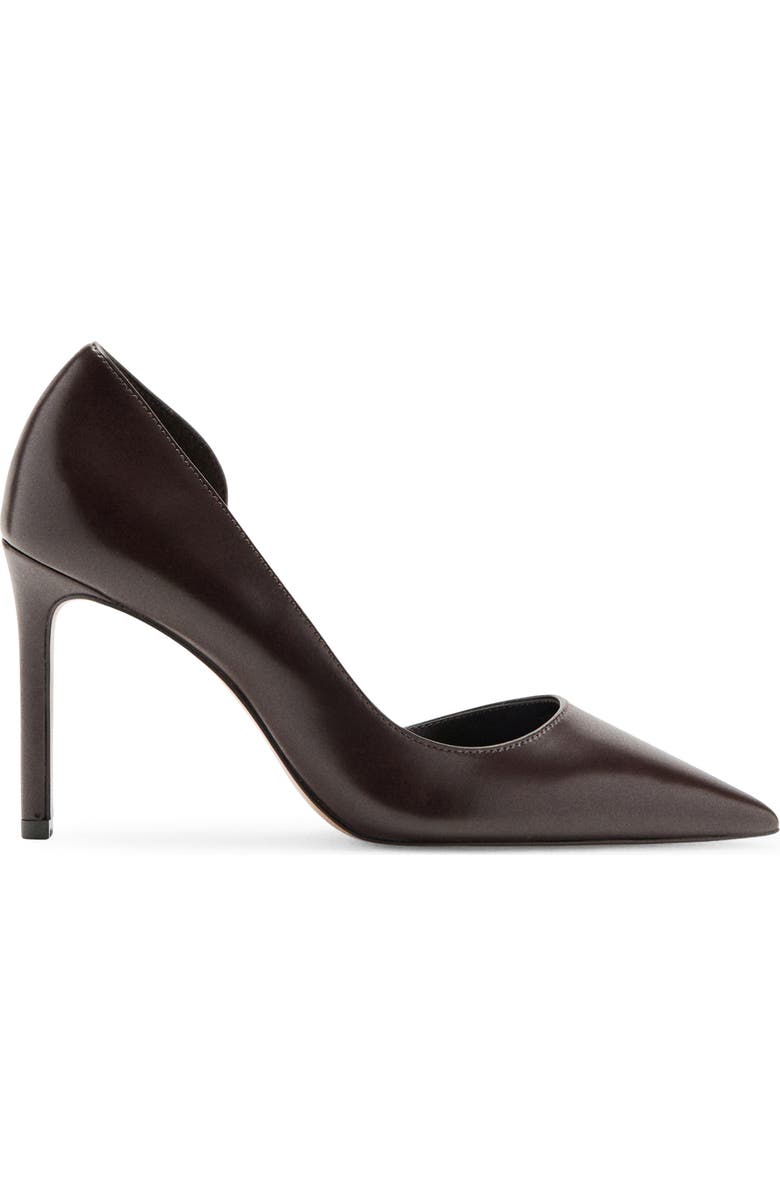 MANGO Half d'Orsay Pump, Alternate, color, Chocolate