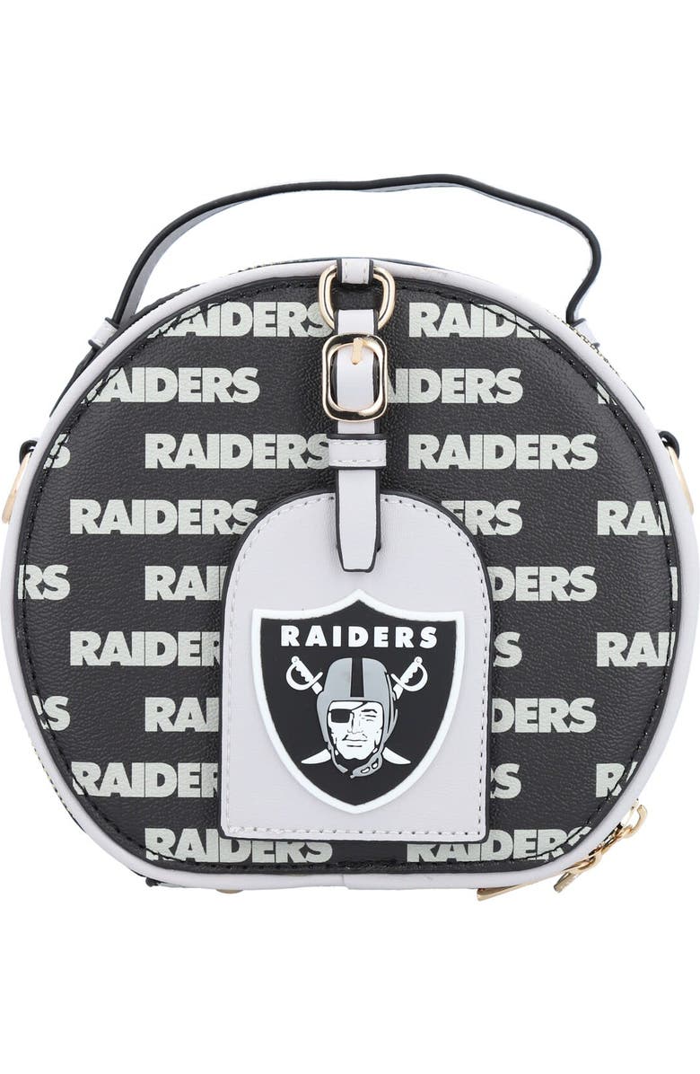CUCE Las Vegas Raiders Repeat Logo Round Bag, Main, color,