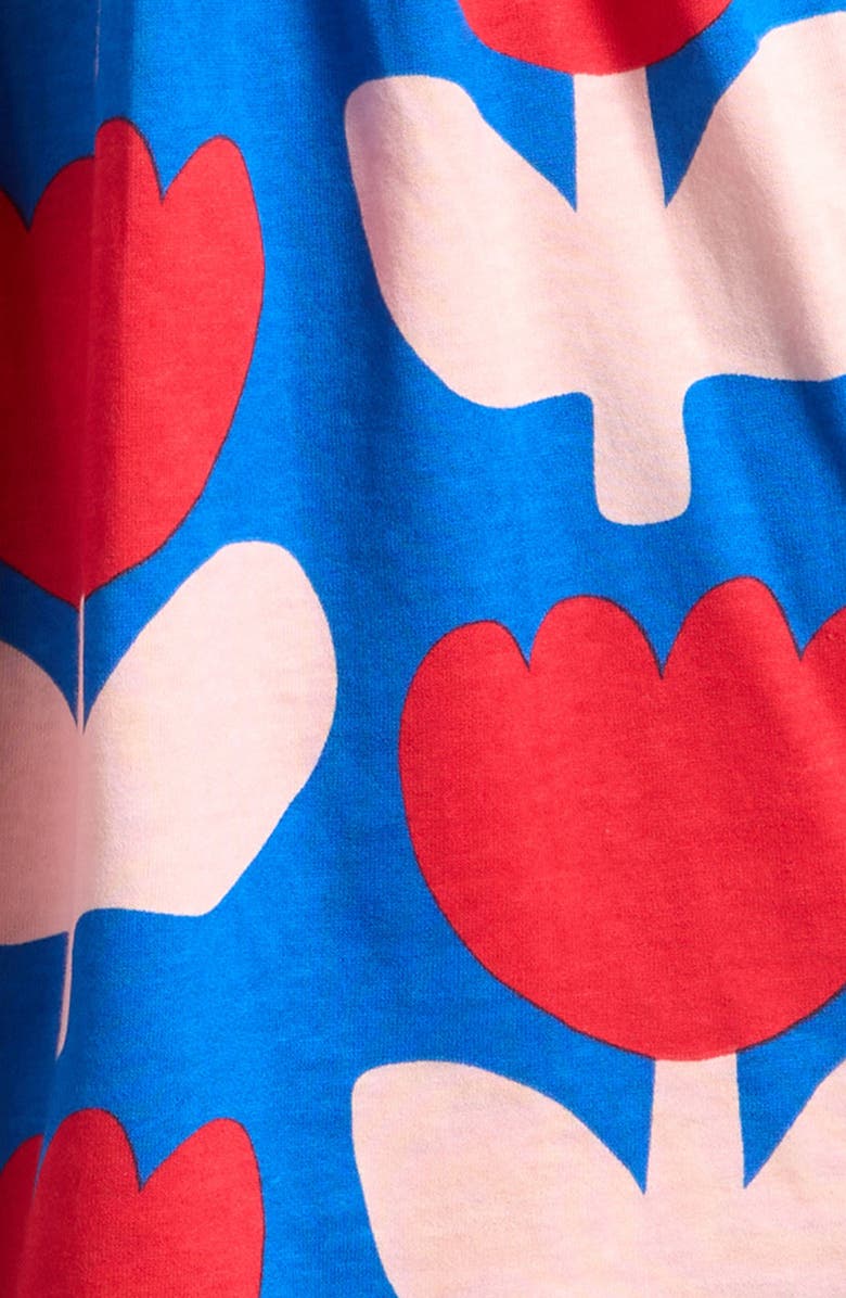 Mini Boden Kids' Tulip Print Long Sleeve Cotton Dress, Alternate, color, 