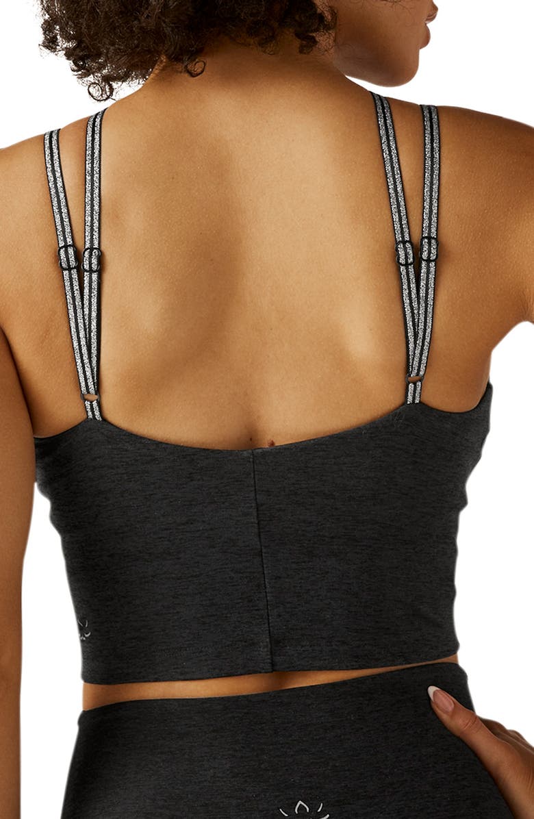 Beyond Yoga Space Dye Shine On Crop Tank, Alternate, color, Darkest Night