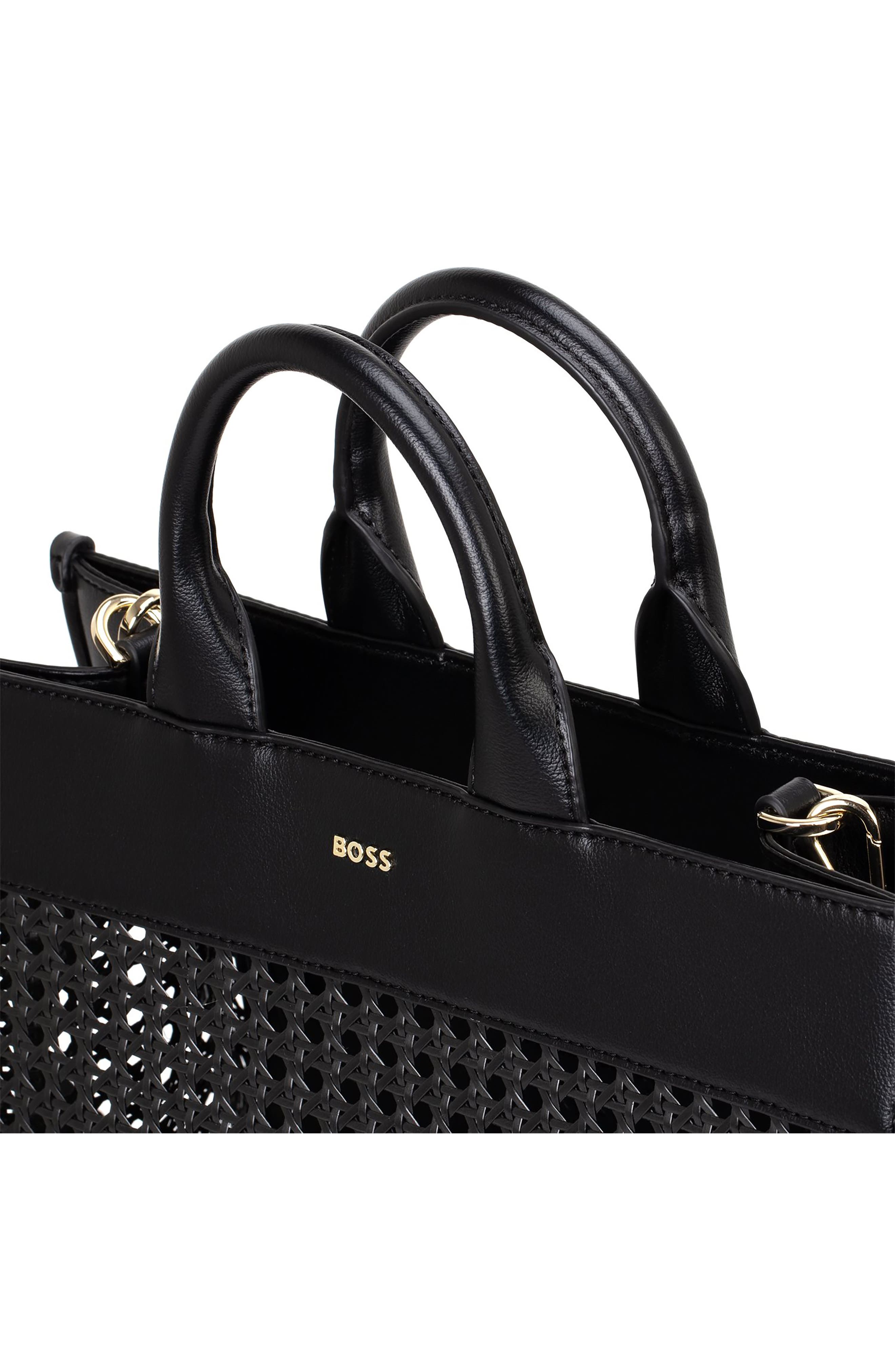 BOSS Sandy Woven Tote, Alternate, color, Black