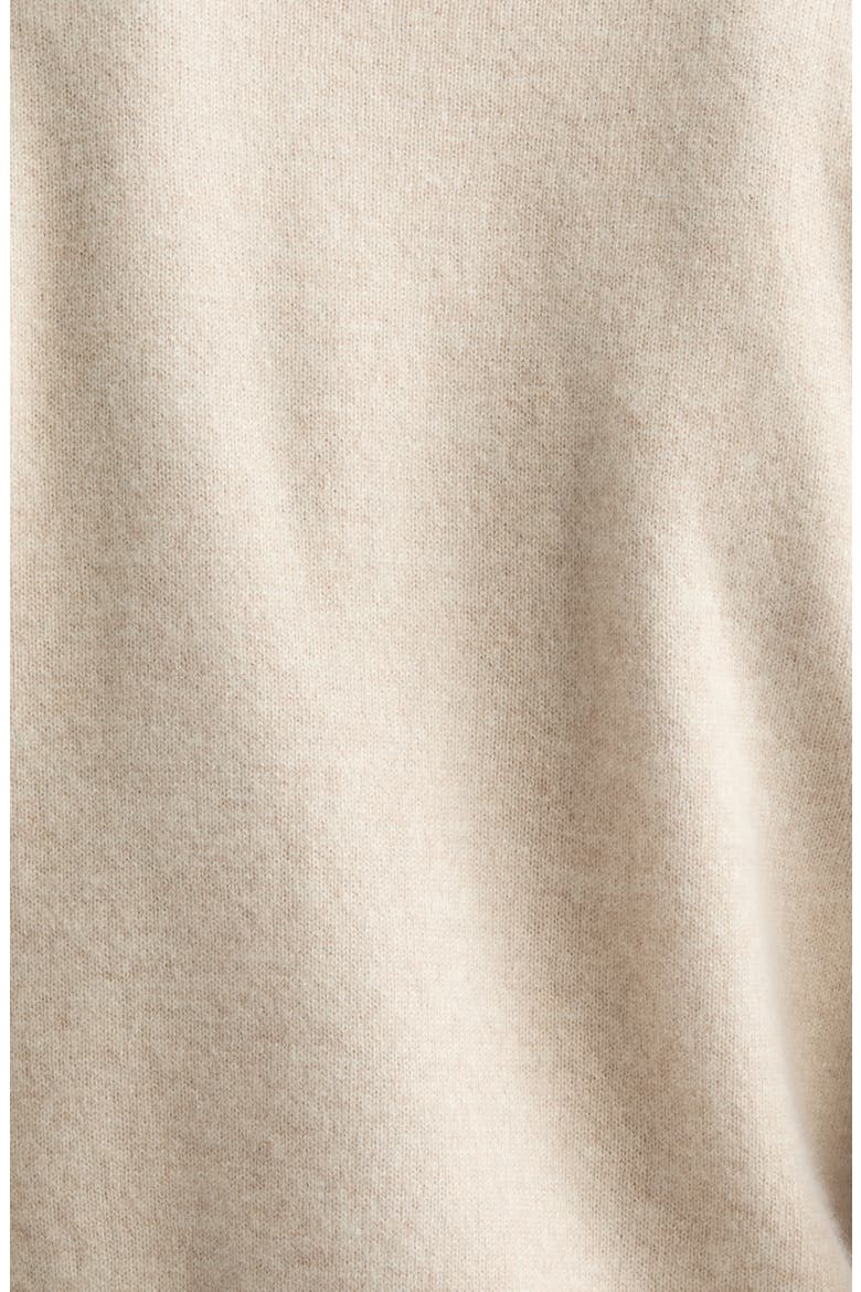 Dollie Puff Shoulder Cashmere Cardigan, Alternate, color, OATMEAL HEATHER