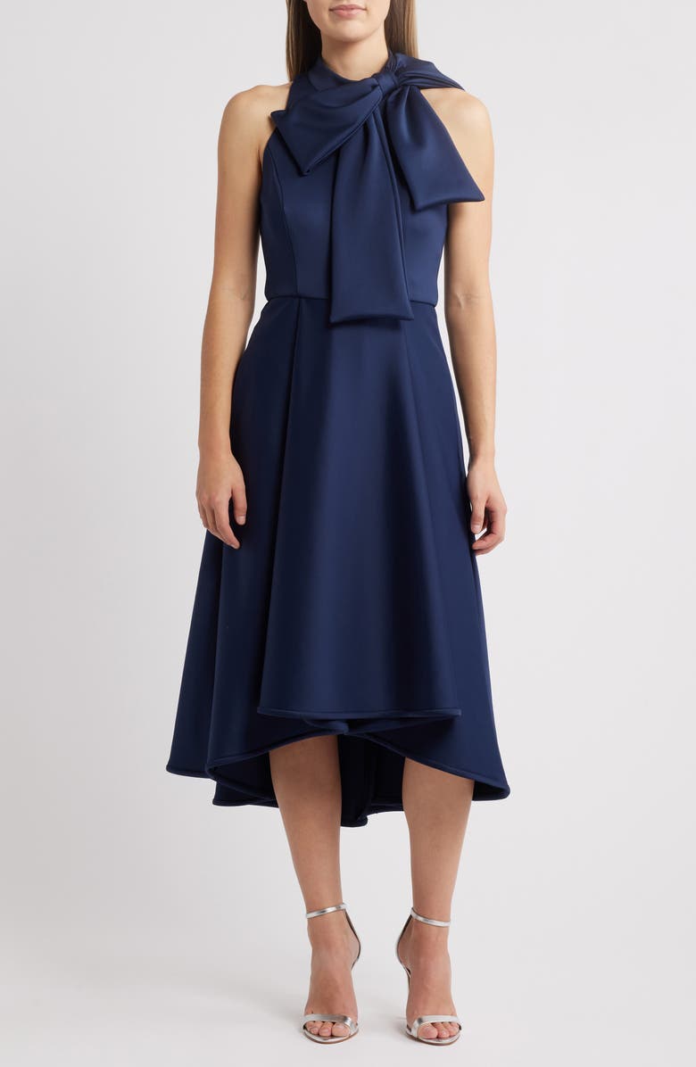 Black Halo Ara Bow Cocktail Dress, Main, color, 