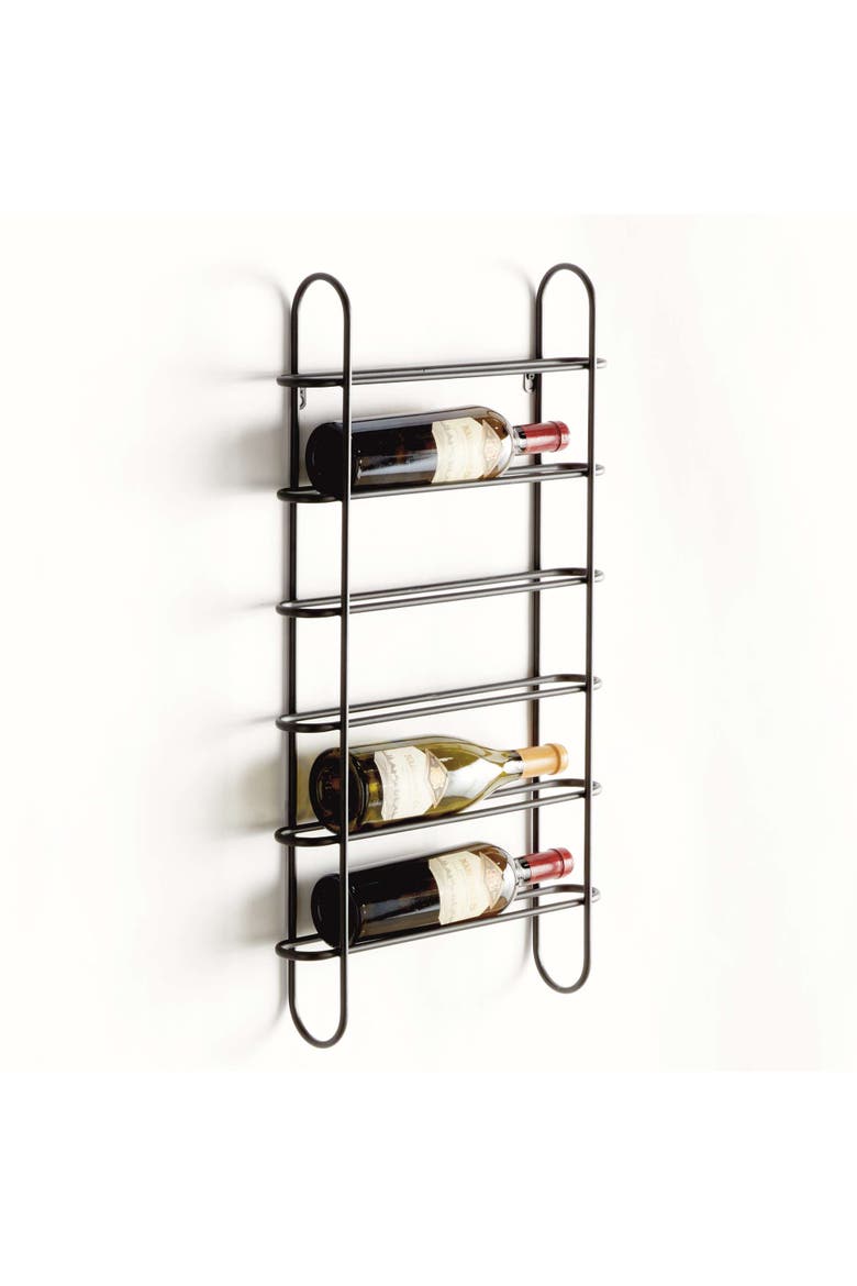 Yountville 6-Bottle Wine Rack, Alternate, color, Black