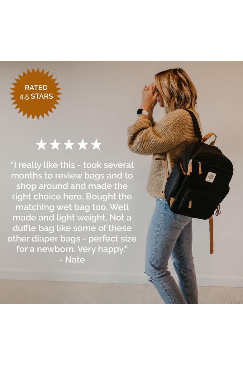 Birch Bag Mini Diaper Backpack, Alternate, color, Black