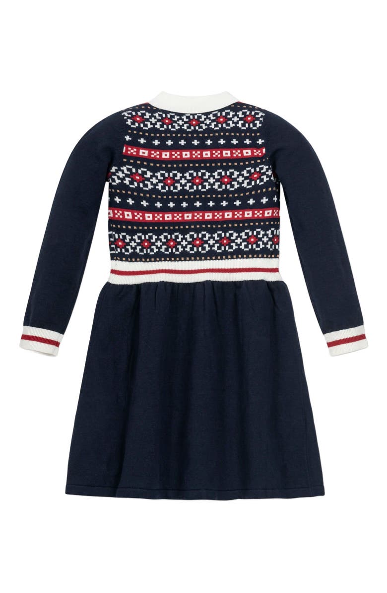 Hope & Henry Girls' Organic Nordic Sweater Dress, Kids, Alternate, color,