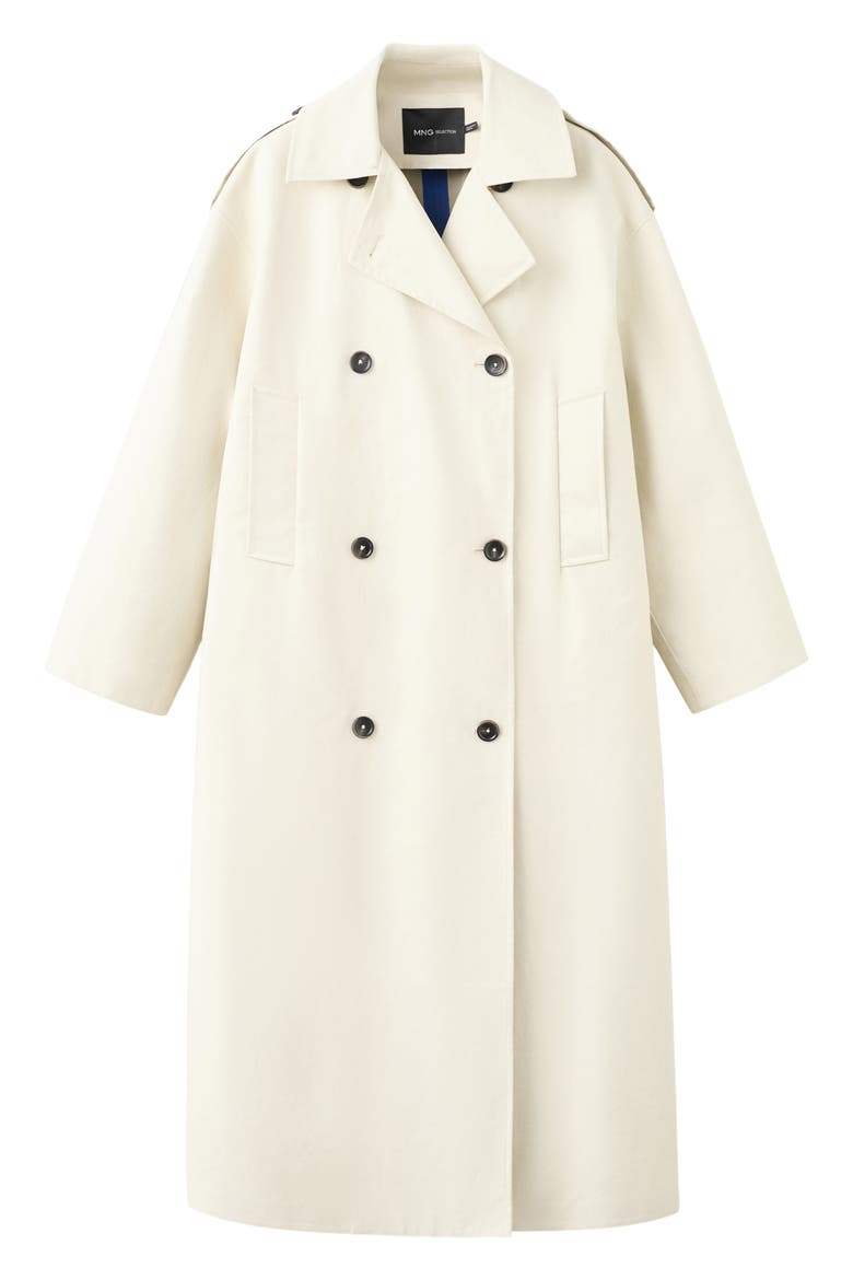 Cotton Blend Trench Coat, Main, color, BEIGE