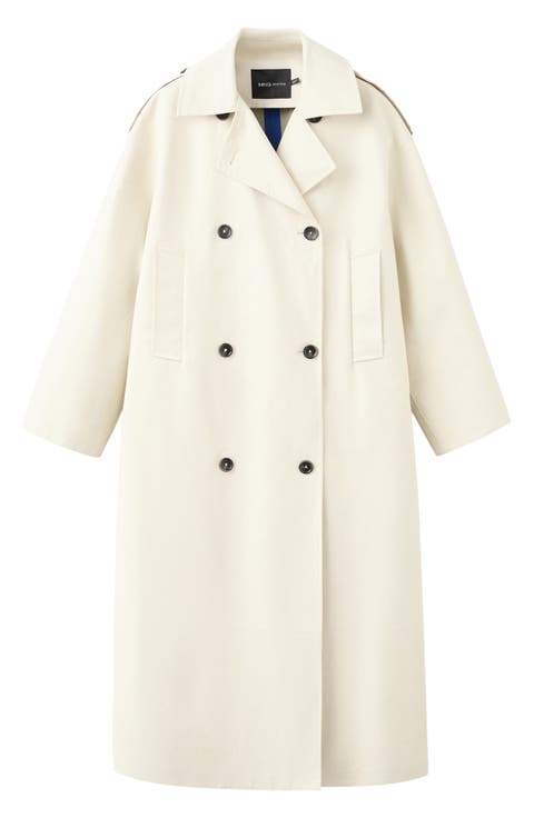 Cotton Blend Trench Coat
