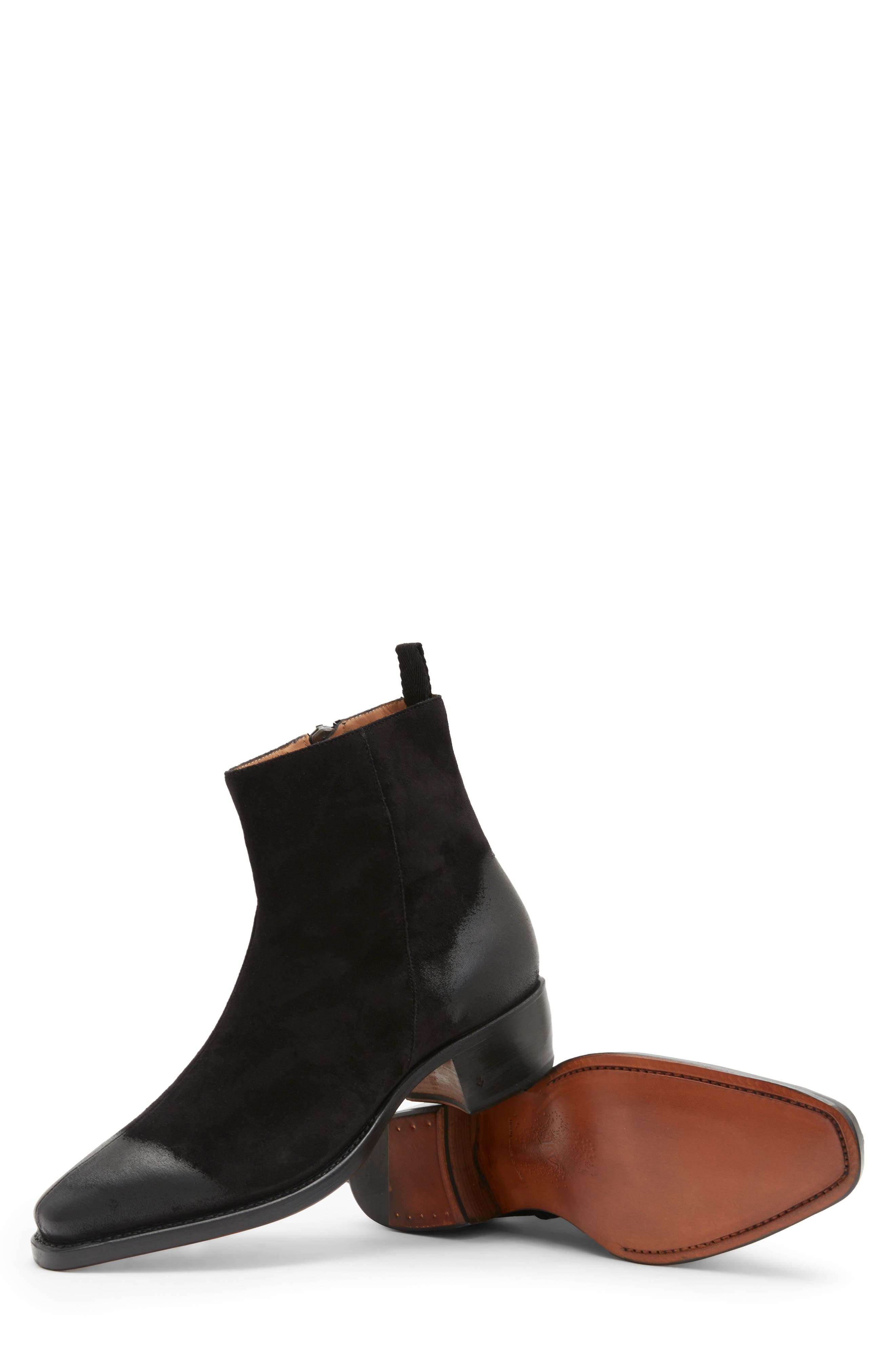 Walker Center Zip Boot, Alternate, color, BLACK