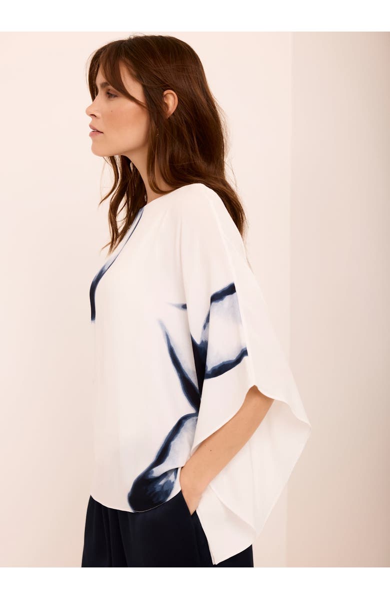 MINT VELVET Print Batwing Top, Alternate, color, Navy