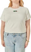 English Factory Olive Beaded Baby Tee