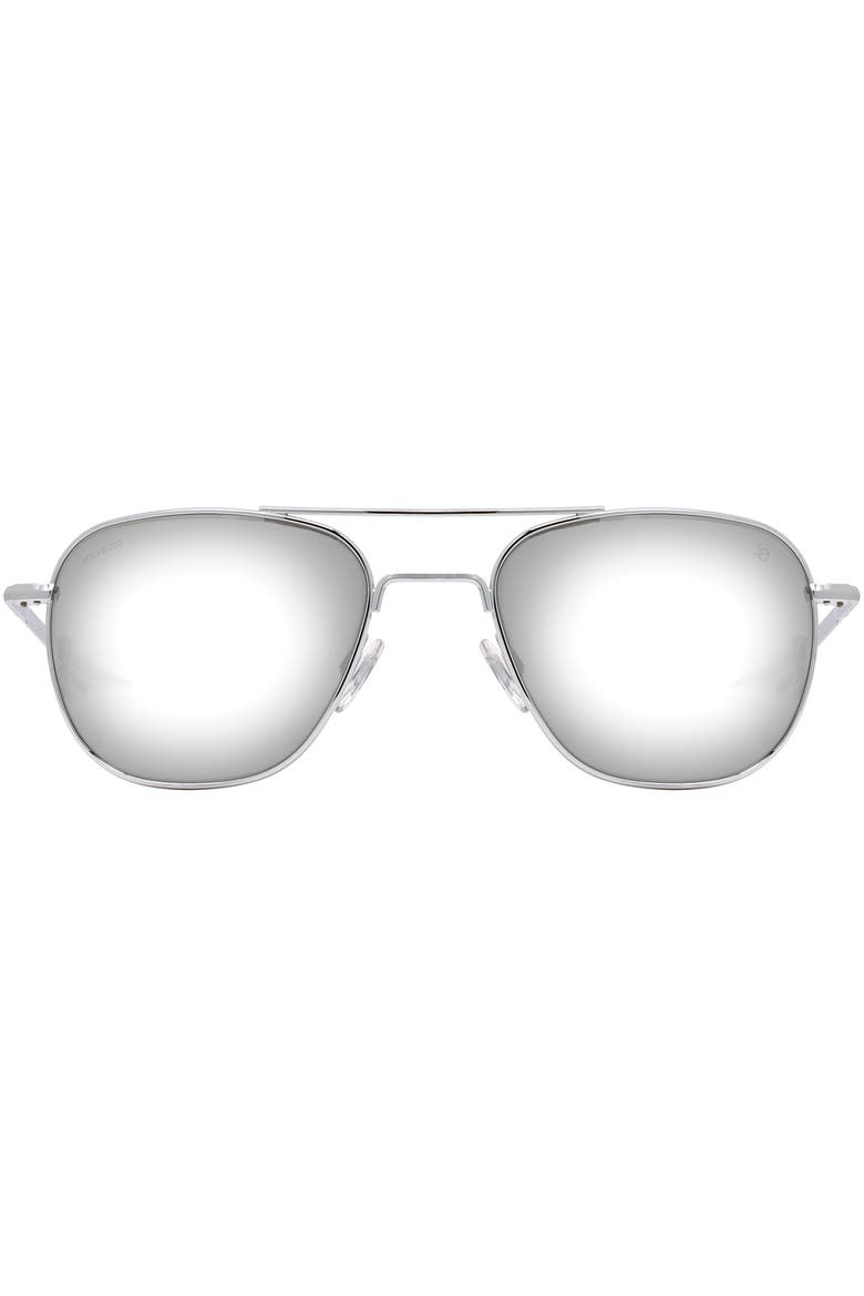Original Pilot 52mm Aviator Glass Polarized, Alternate, color, Silver - GNN-P