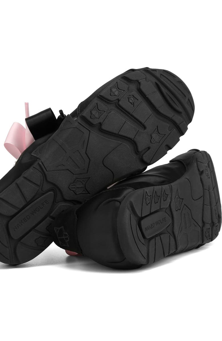 Naked Wolfe Adorable Satin Sneaker, Alternate, color, Black